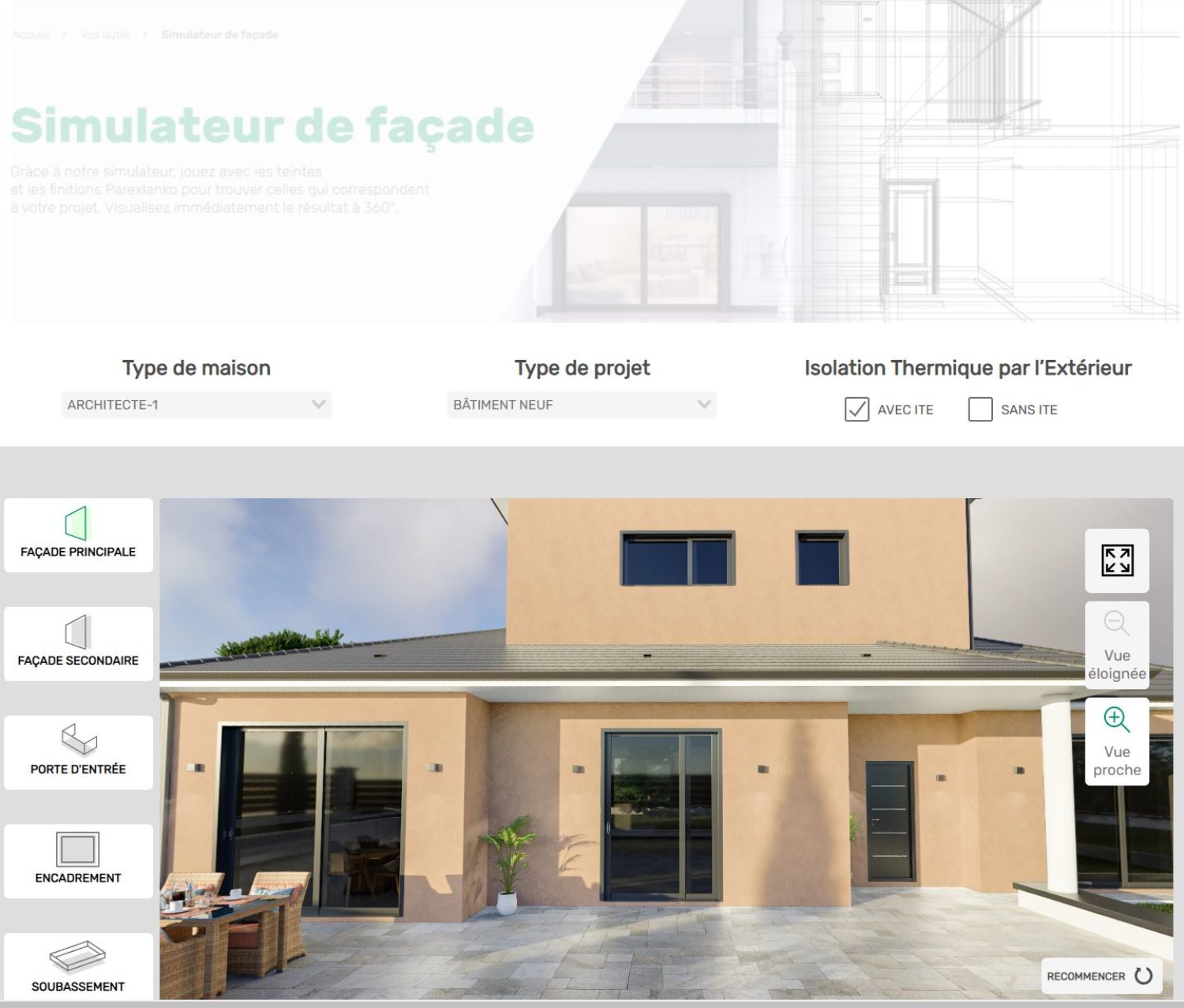 Configurateur enduis