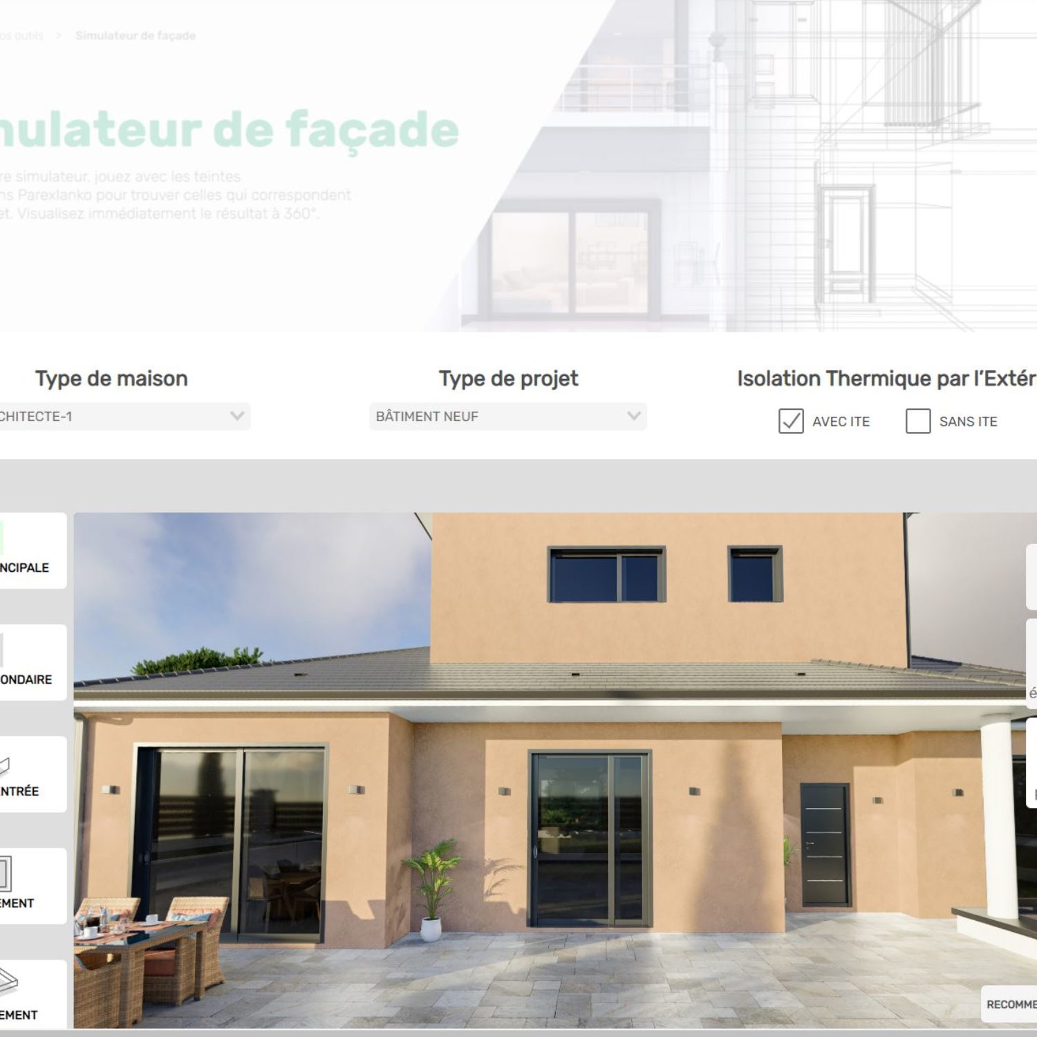 Configurateur enduis